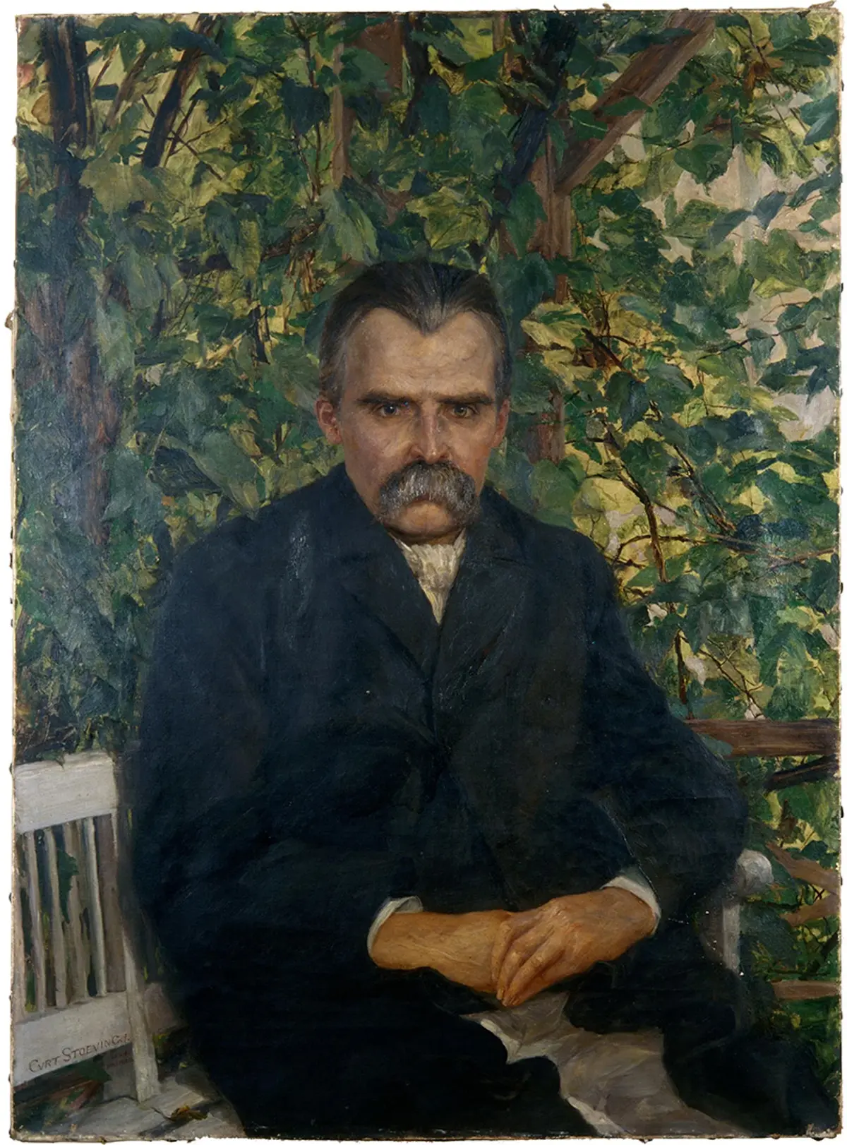 Friedrich Nietzsche painted by Curt Stoeving