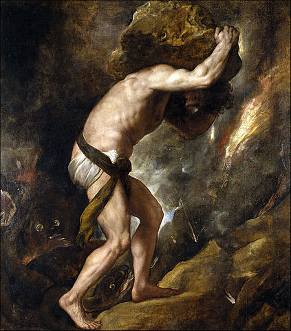 Sisyphus by Titian